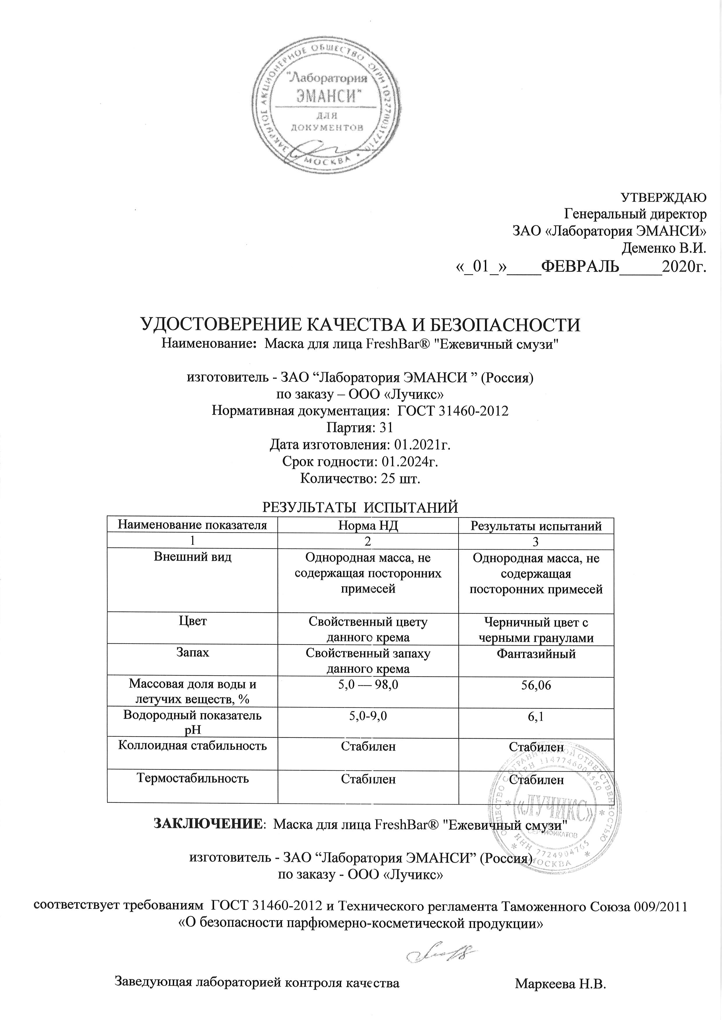 Паспорт №012021